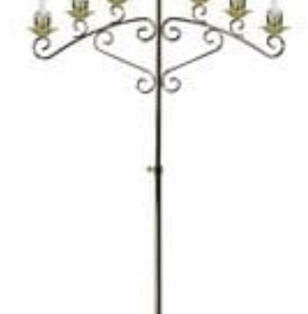 7 branch brass - pair