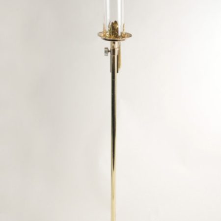 Pew with glass chimney